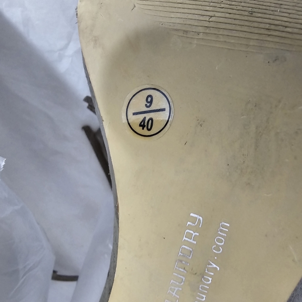 Chinese Laundry Gray Boho Fringe Strappy Sandals Shoe Womens Zipper Size 9 - Picture 7 of 11